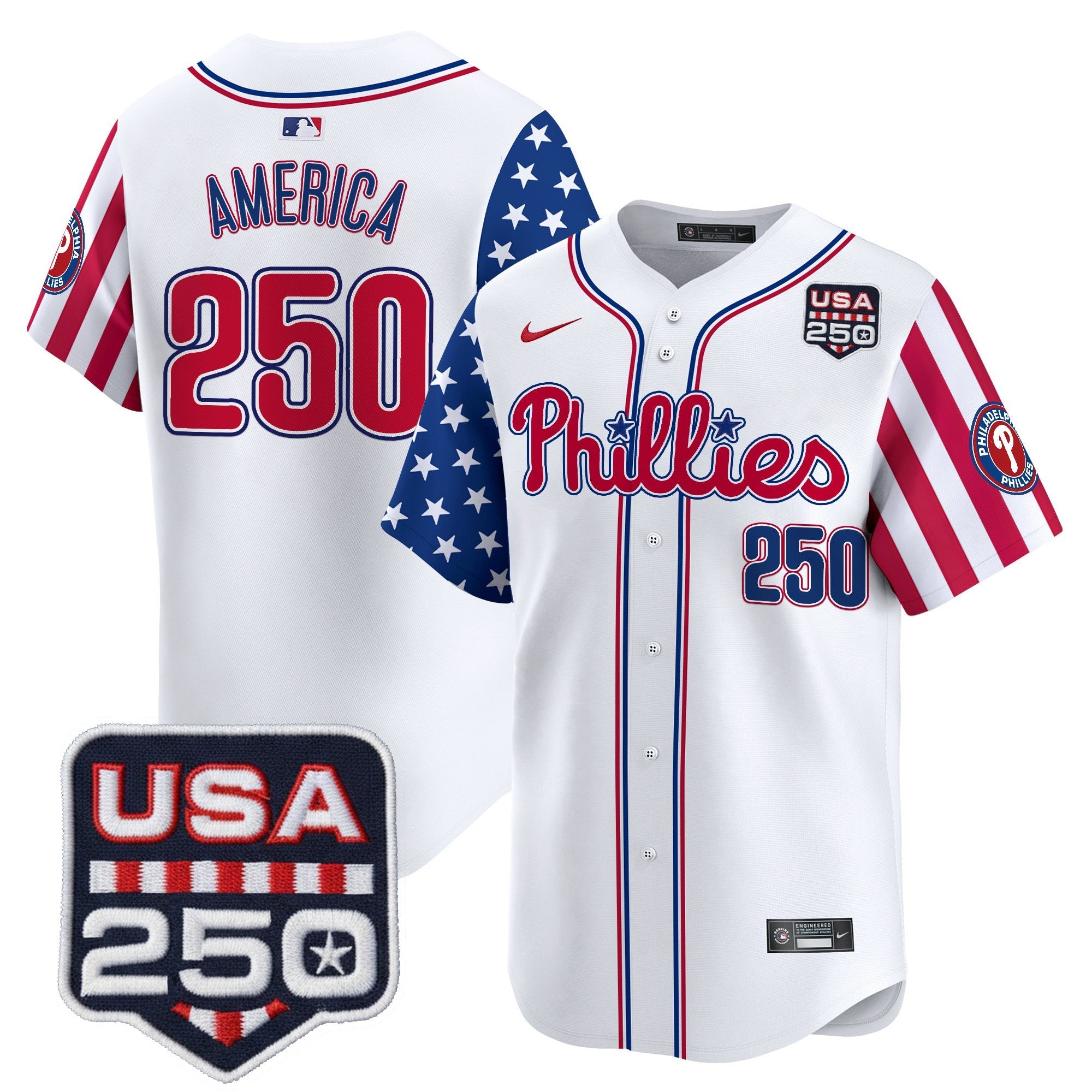 PHI America250 Edition Vapor Premier Limited Jersey - All Stitched