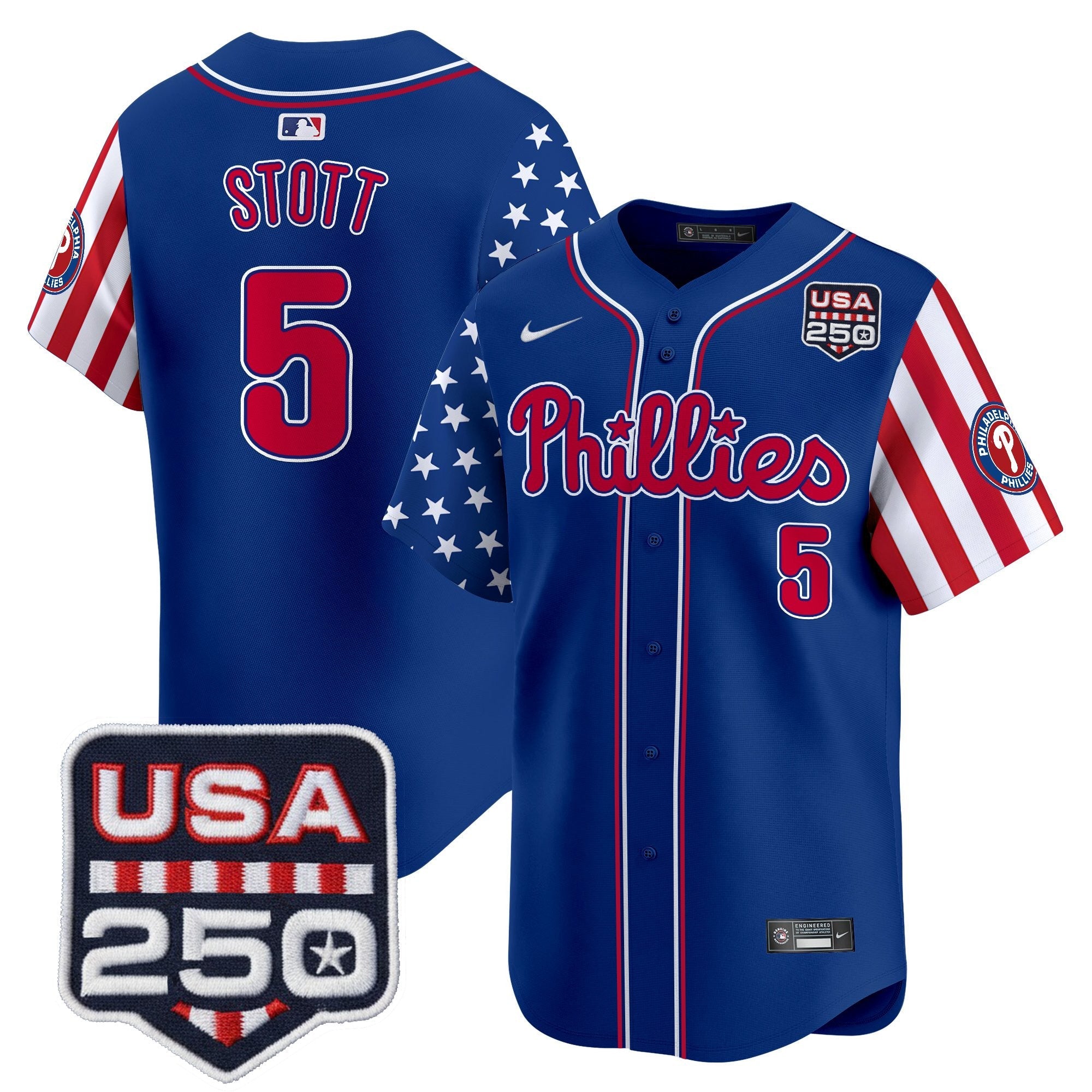 PHI America250 Edition Vapor Premier Limited Jersey - All Stitched