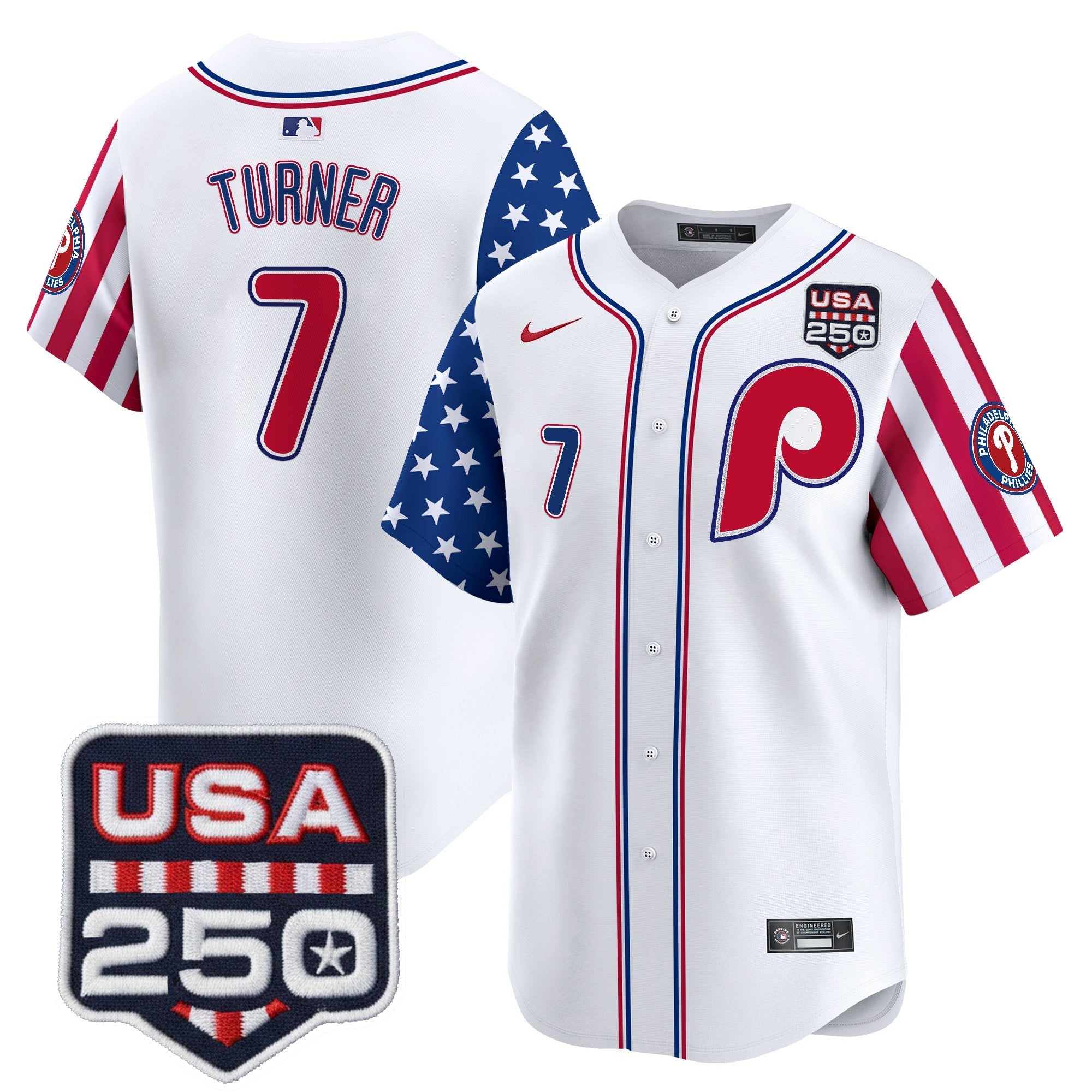 PHI America250 Edition Vapor Premier Limited Jersey - All Stitched
