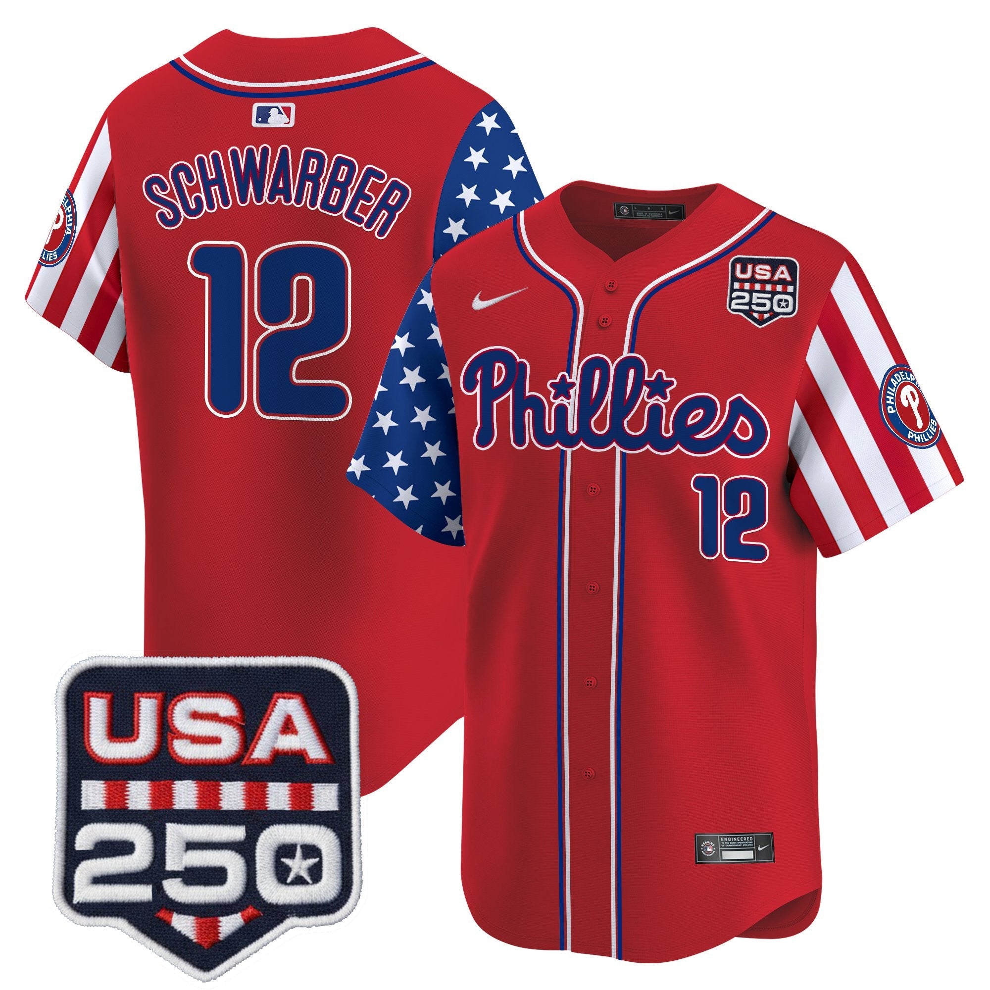 PHI America250 Edition Vapor Premier Limited Jersey - All Stitched