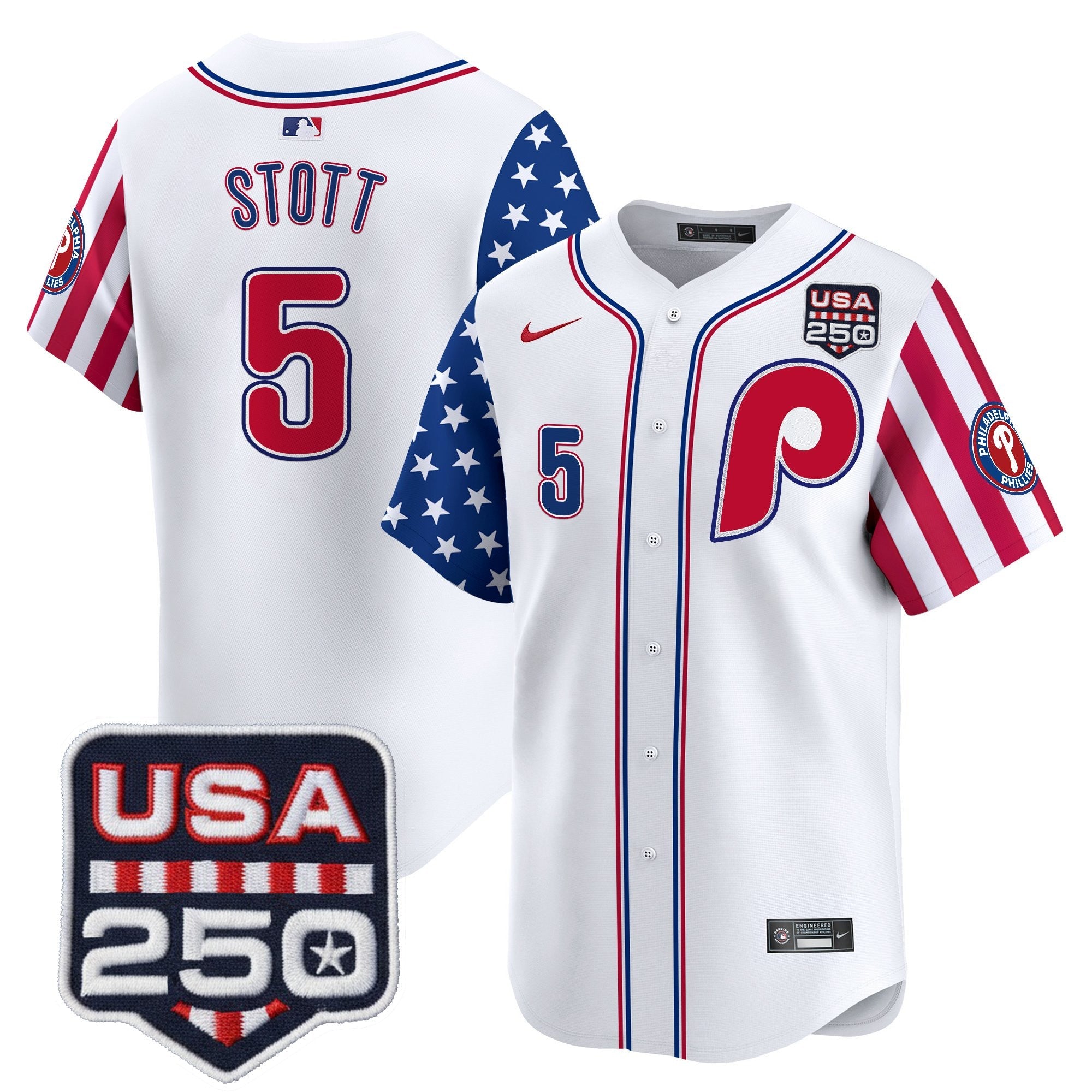 PHI America250 Edition Vapor Premier Limited Jersey - All Stitched