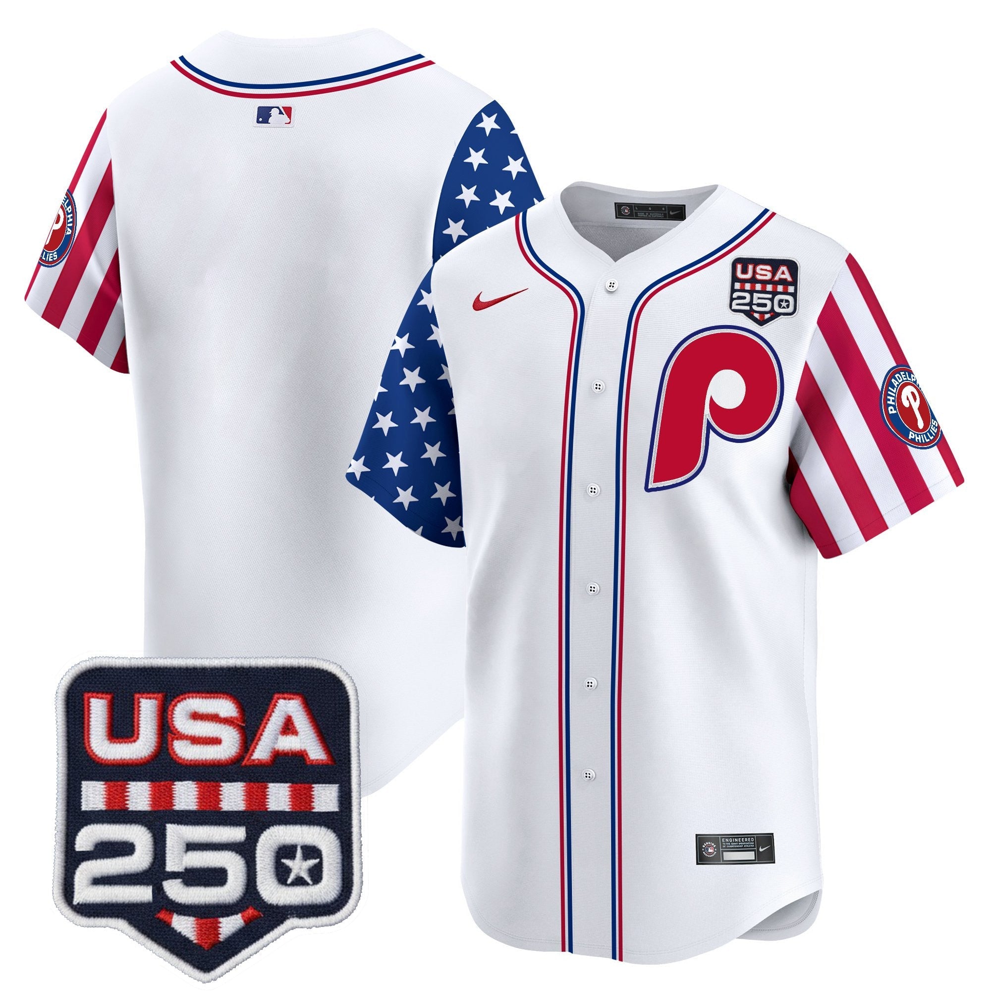 PHI America250 Edition Vapor Premier Limited Jersey - All Stitched