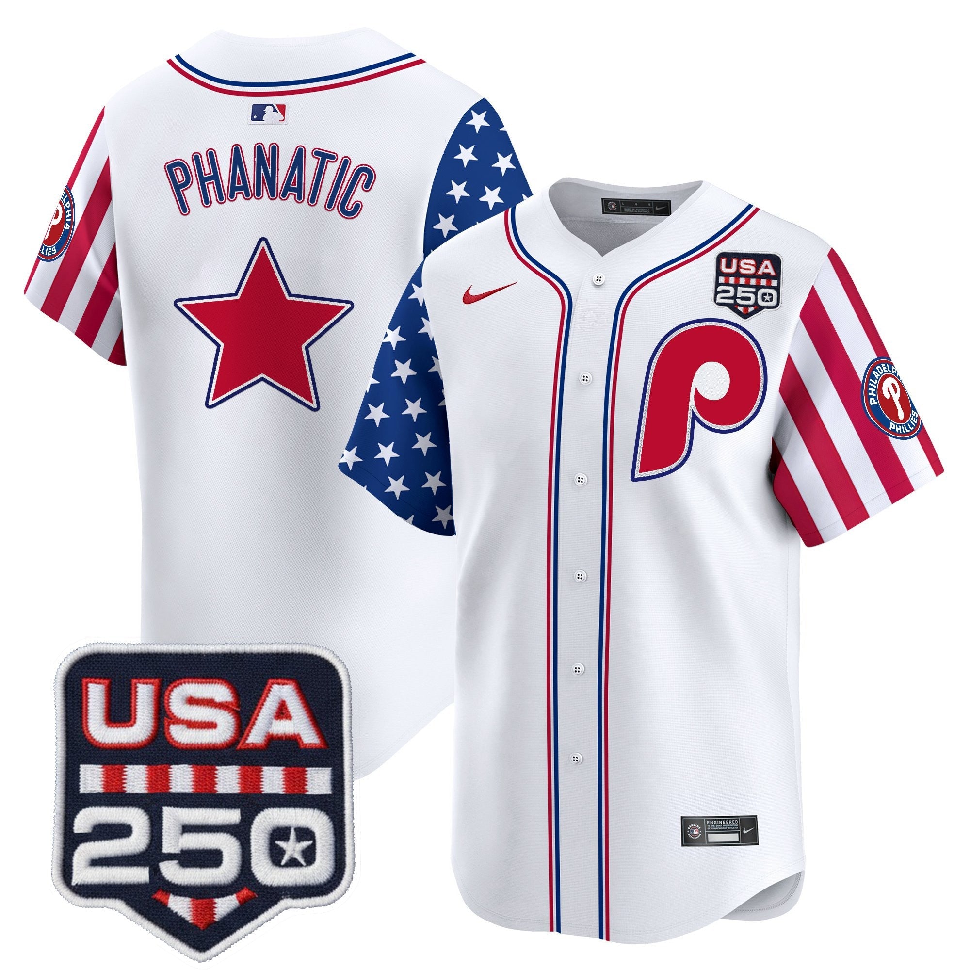 PHI America250 Edition Vapor Premier Limited Jersey - All Stitched