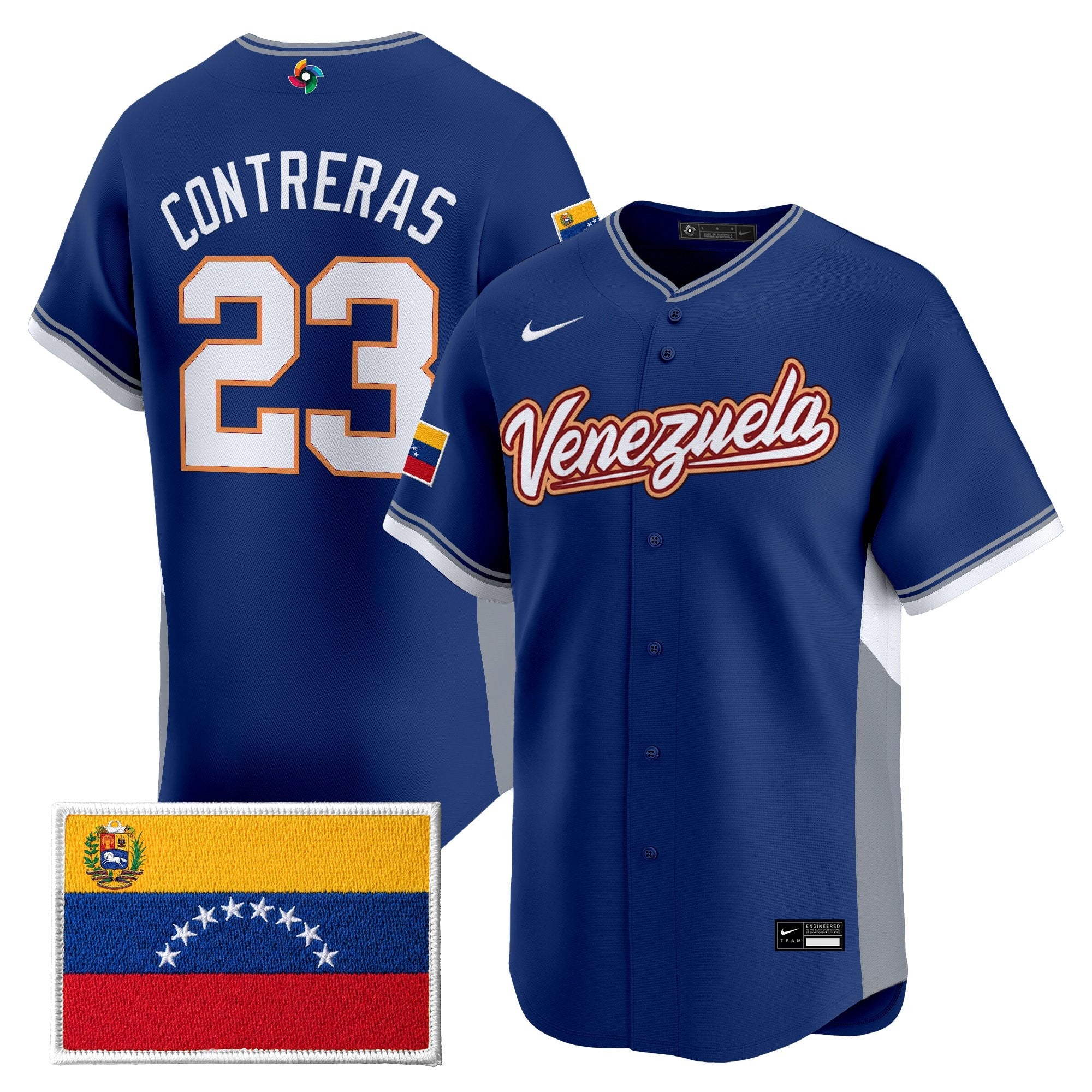 Team Venezuela World Baseball Classic Gold Vapor Premier Jersey - All Stitched