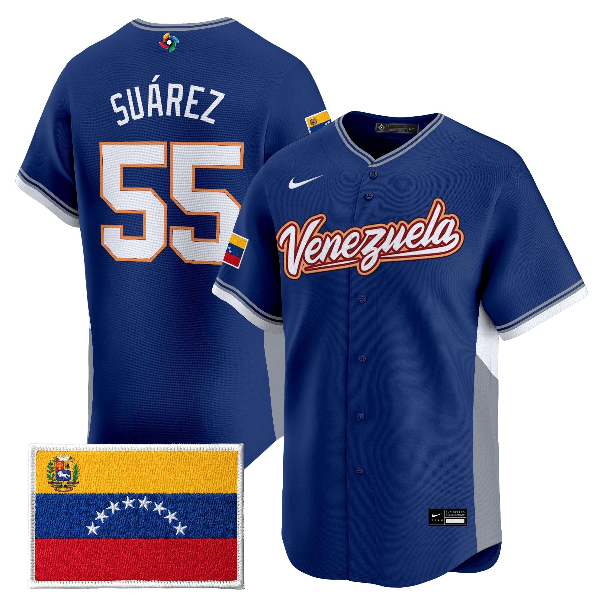 Team Venezuela World Baseball Classic Gold Vapor Premier Jersey - All Stitched