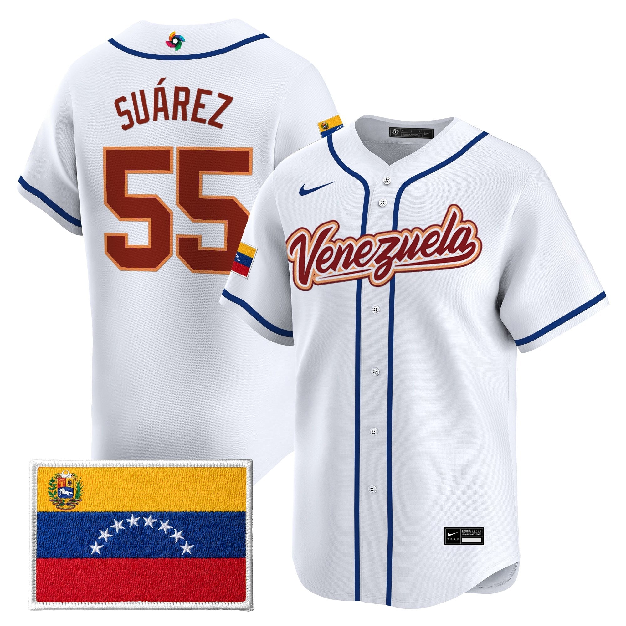 Team Venezuela World Baseball Classic Gold Vapor Premier Jersey - All Stitched
