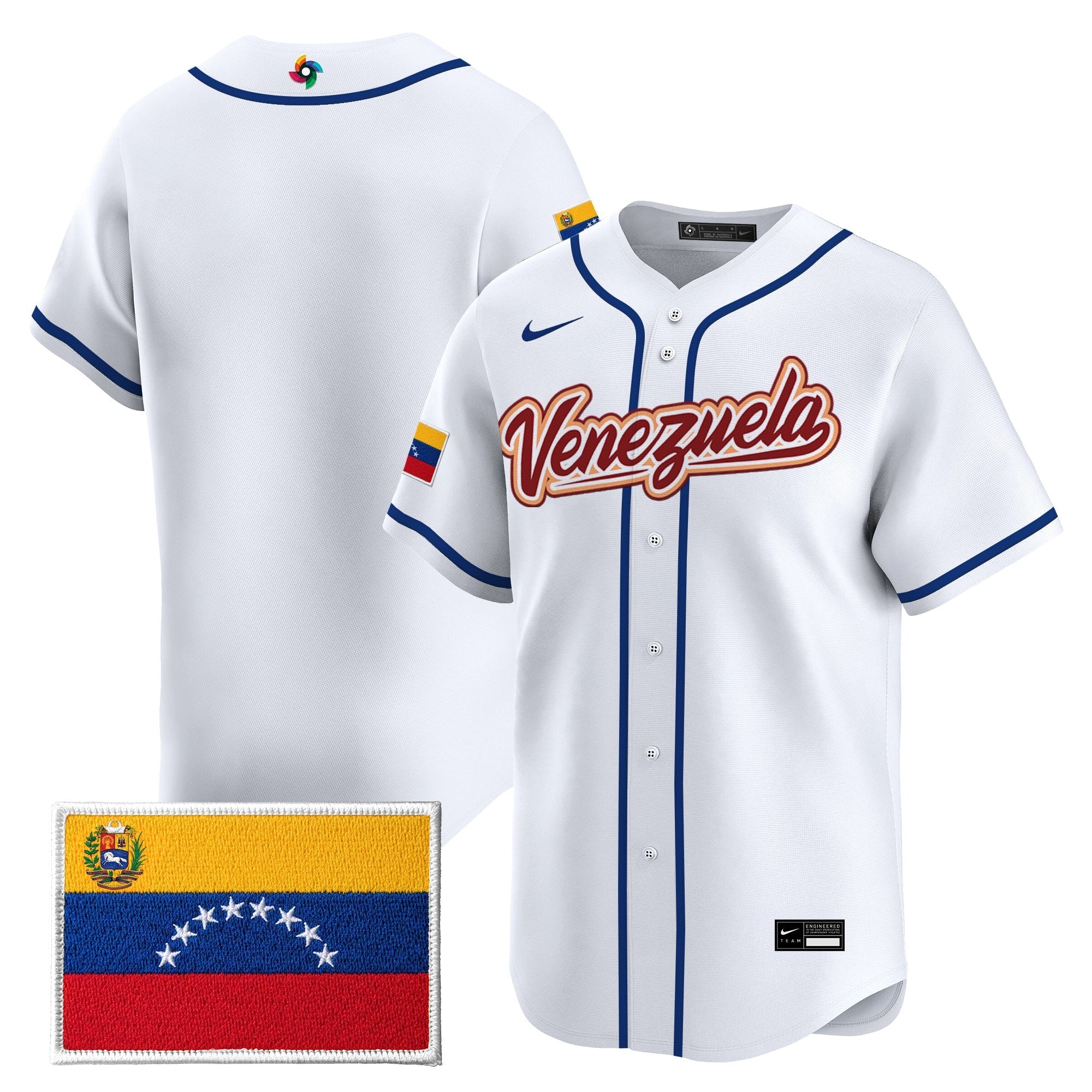 Team Venezuela World Baseball Classic Gold Vapor Premier Jersey - All Stitched