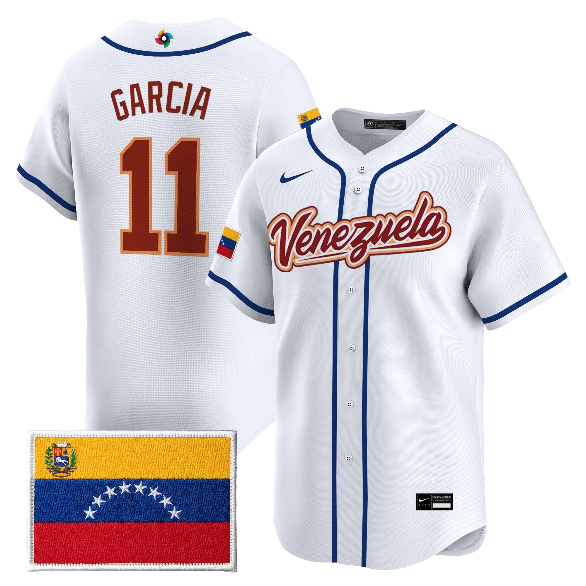 Team Venezuela World Baseball Classic Gold Vapor Premier Jersey - All Stitched