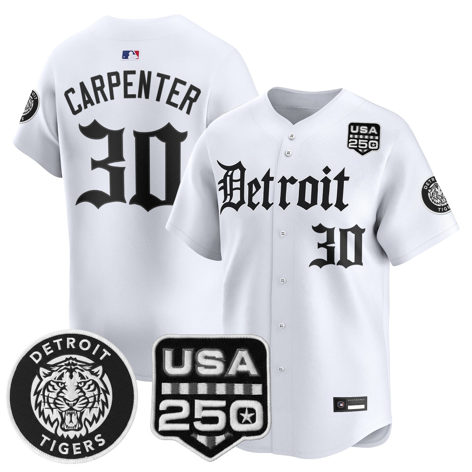 DET ‘Gothic Edition’ Vapor Premier Limited Jersey - All Stitched