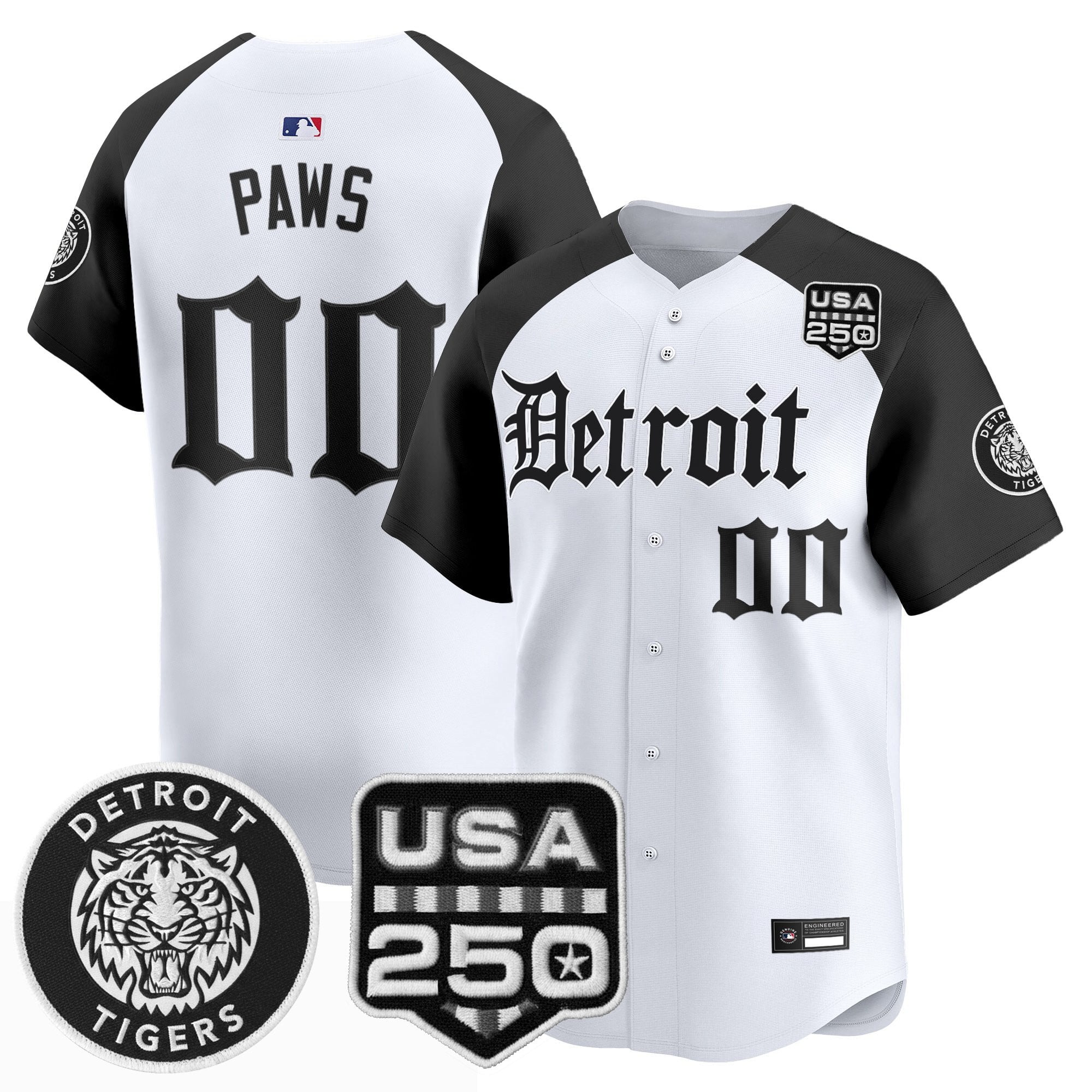 DET ‘Gothic Edition’ Vapor Premier Limited Jersey - All Stitched