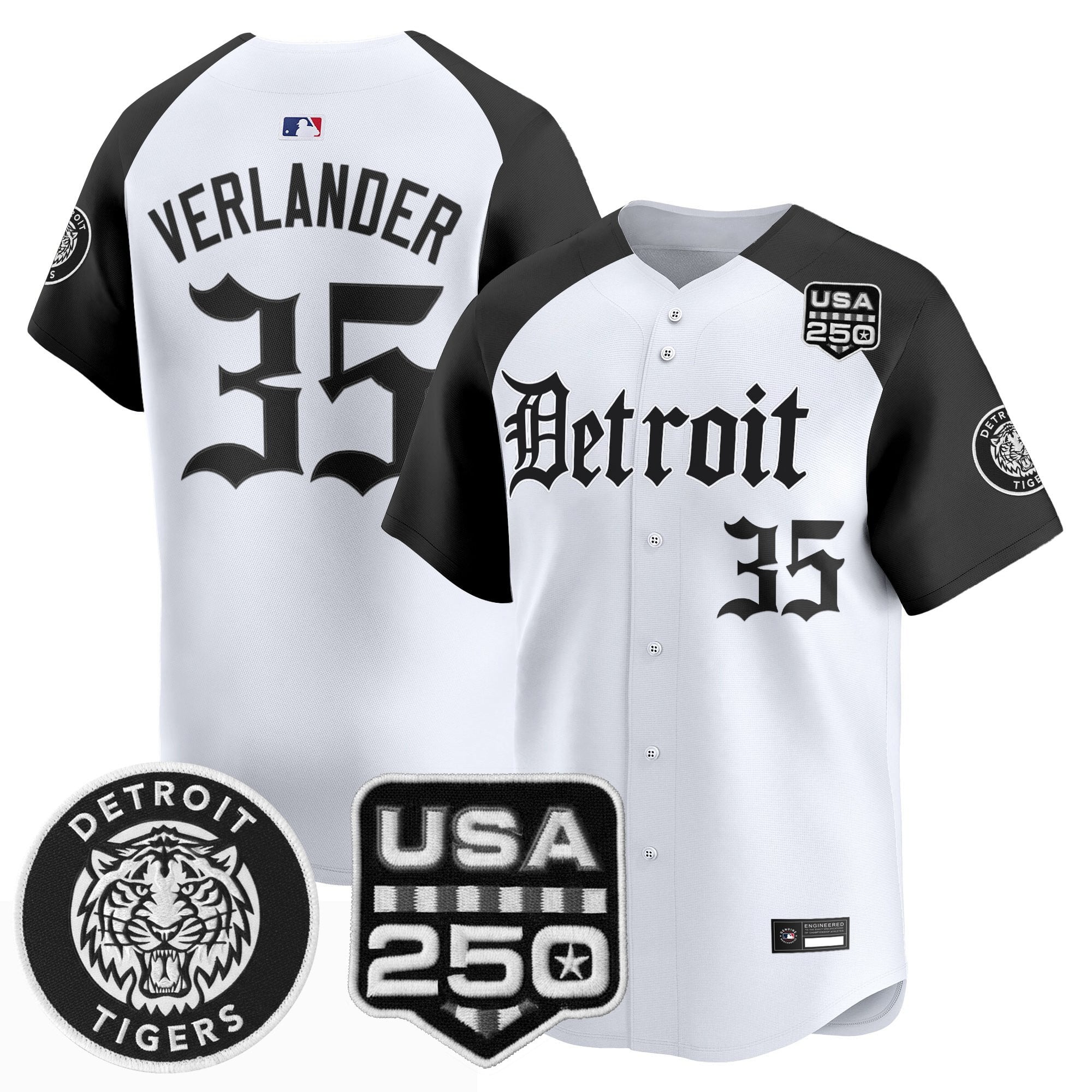 DET ‘Gothic Edition’ Vapor Premier Limited Jersey - All Stitched
