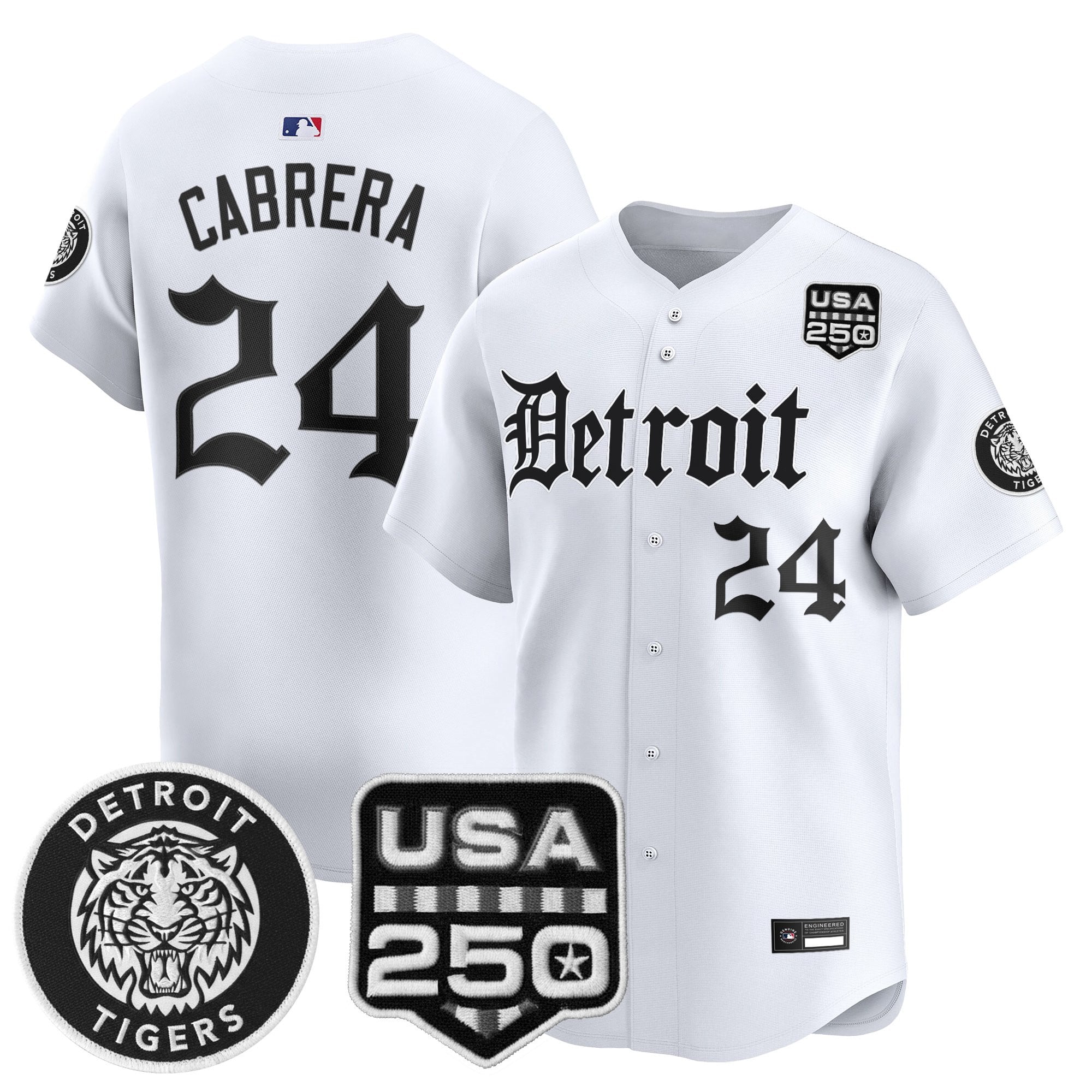 DET ‘Gothic Edition’ Vapor Premier Limited Jersey - All Stitched