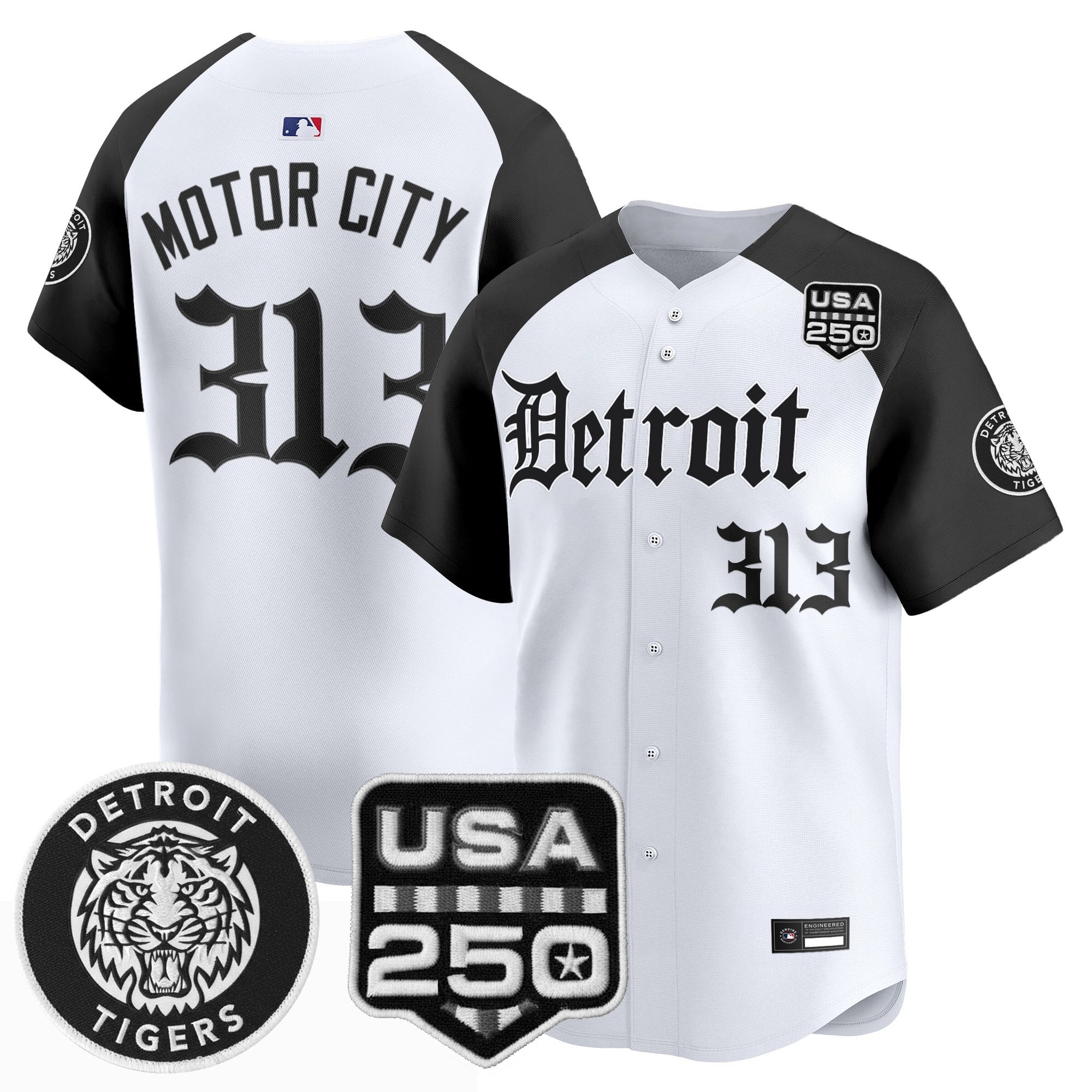 DET ‘Gothic Edition’ Vapor Premier Limited Jersey - All Stitched