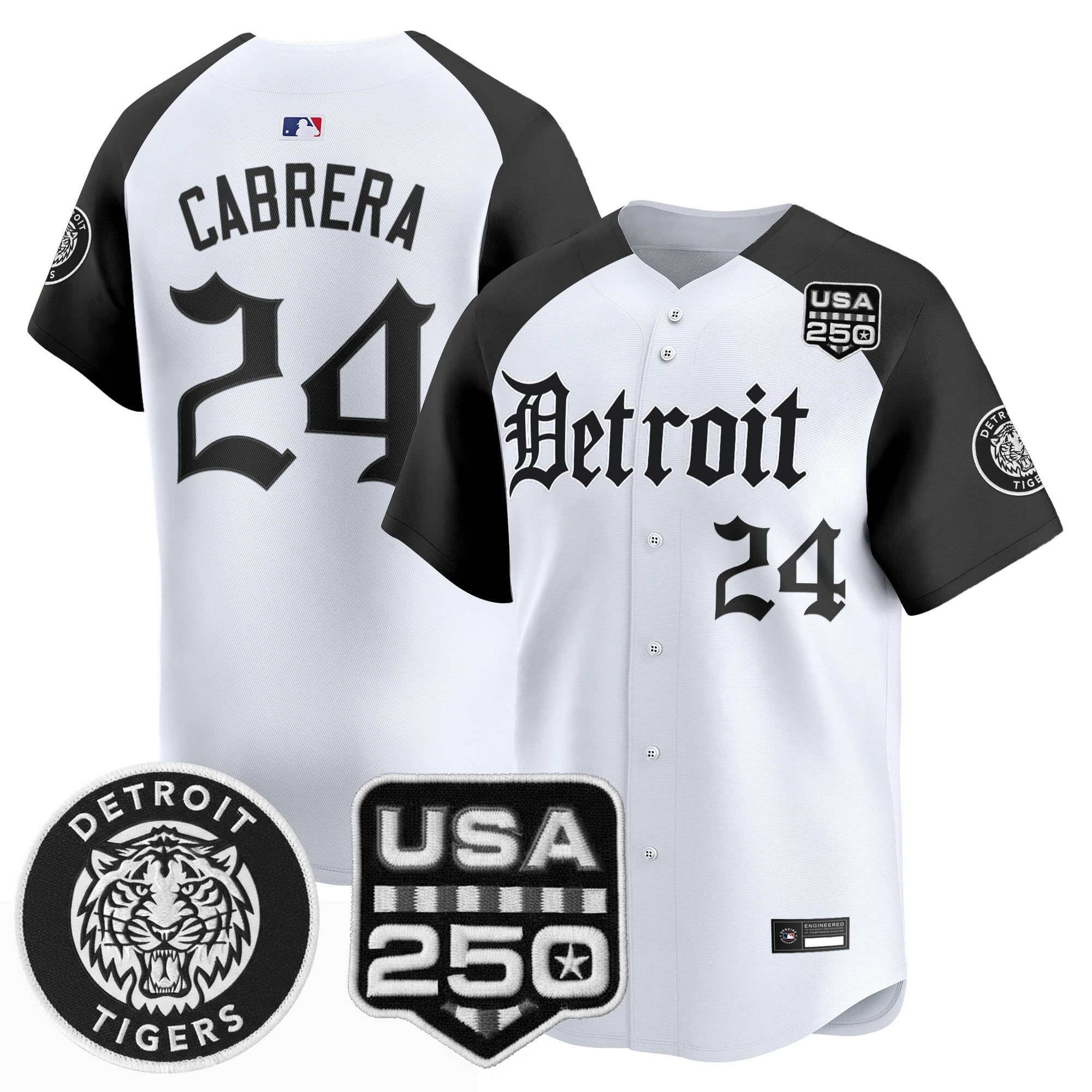 DET ‘Gothic Edition’ Vapor Premier Limited Jersey - All Stitched