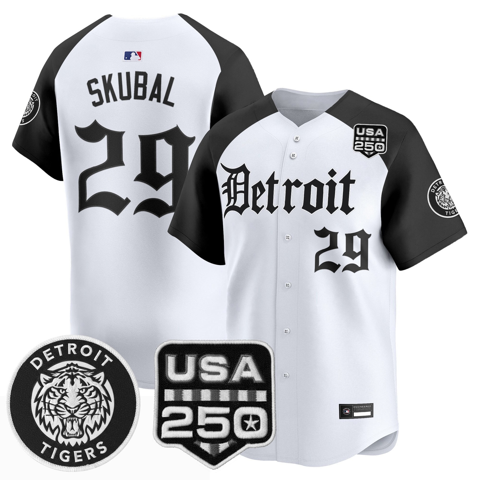 DET ‘Gothic Edition’ Vapor Premier Limited Jersey - All Stitched