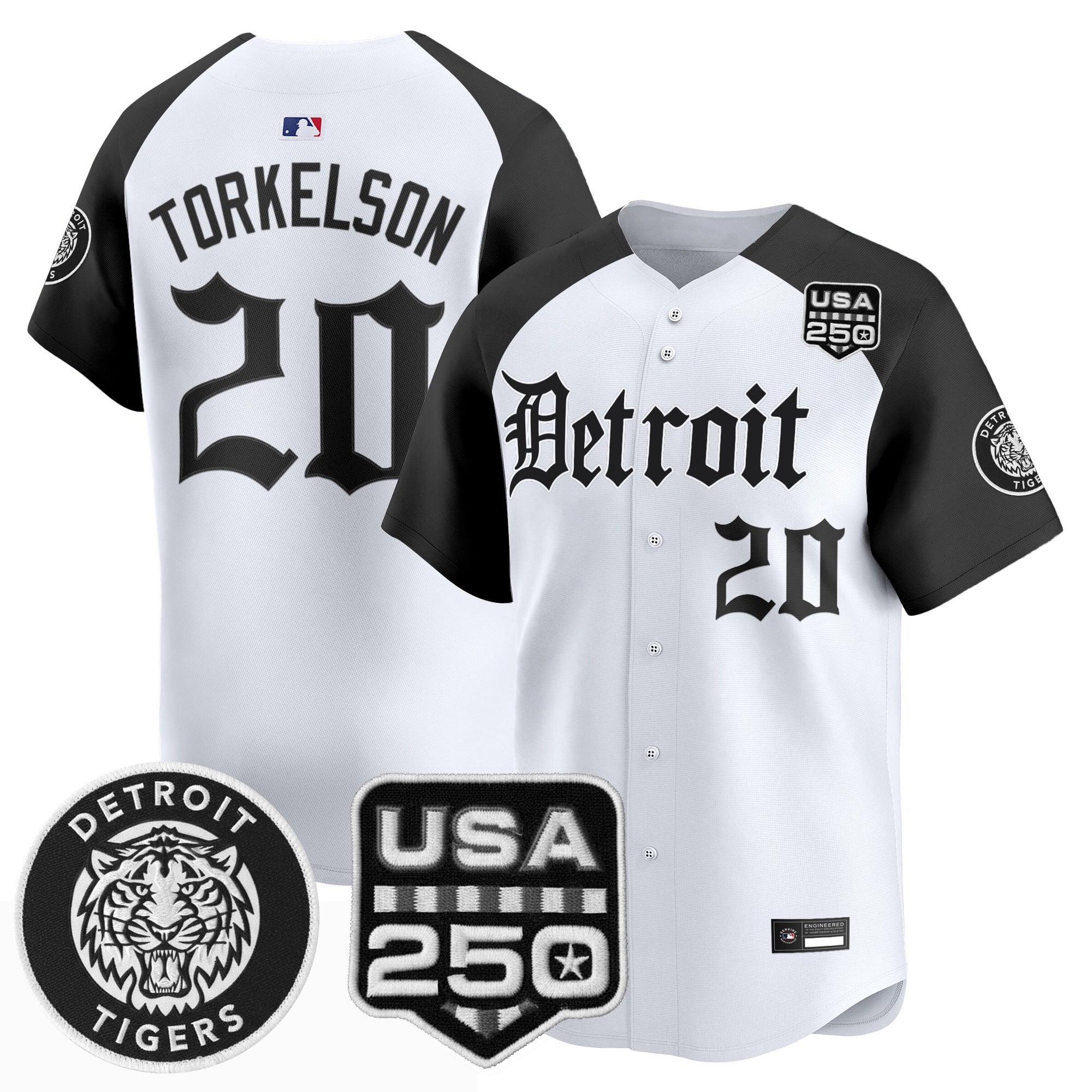 DET ‘Gothic Edition’ Vapor Premier Limited Jersey - All Stitched