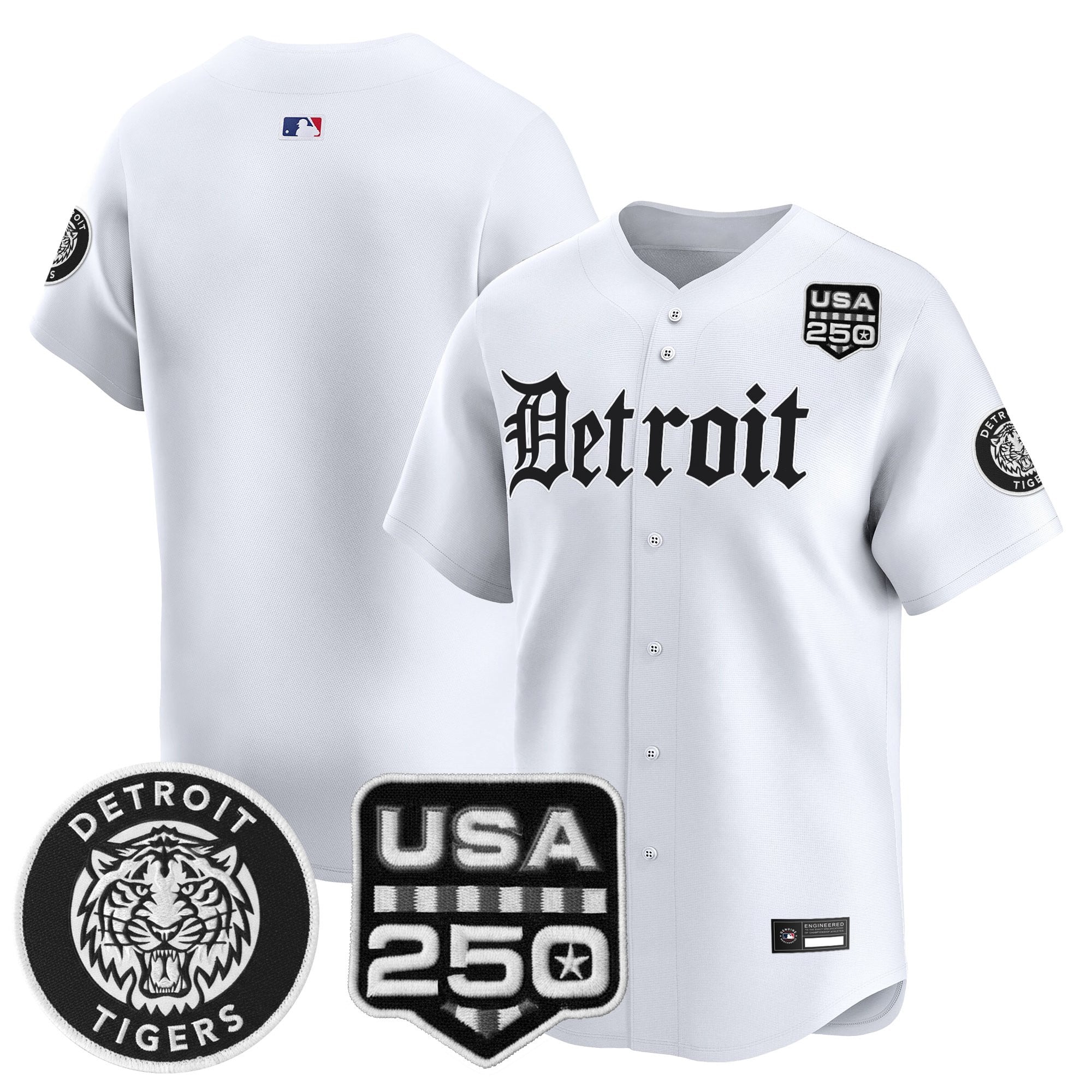 DET ‘Gothic Edition’ Vapor Premier Limited Jersey - All Stitched