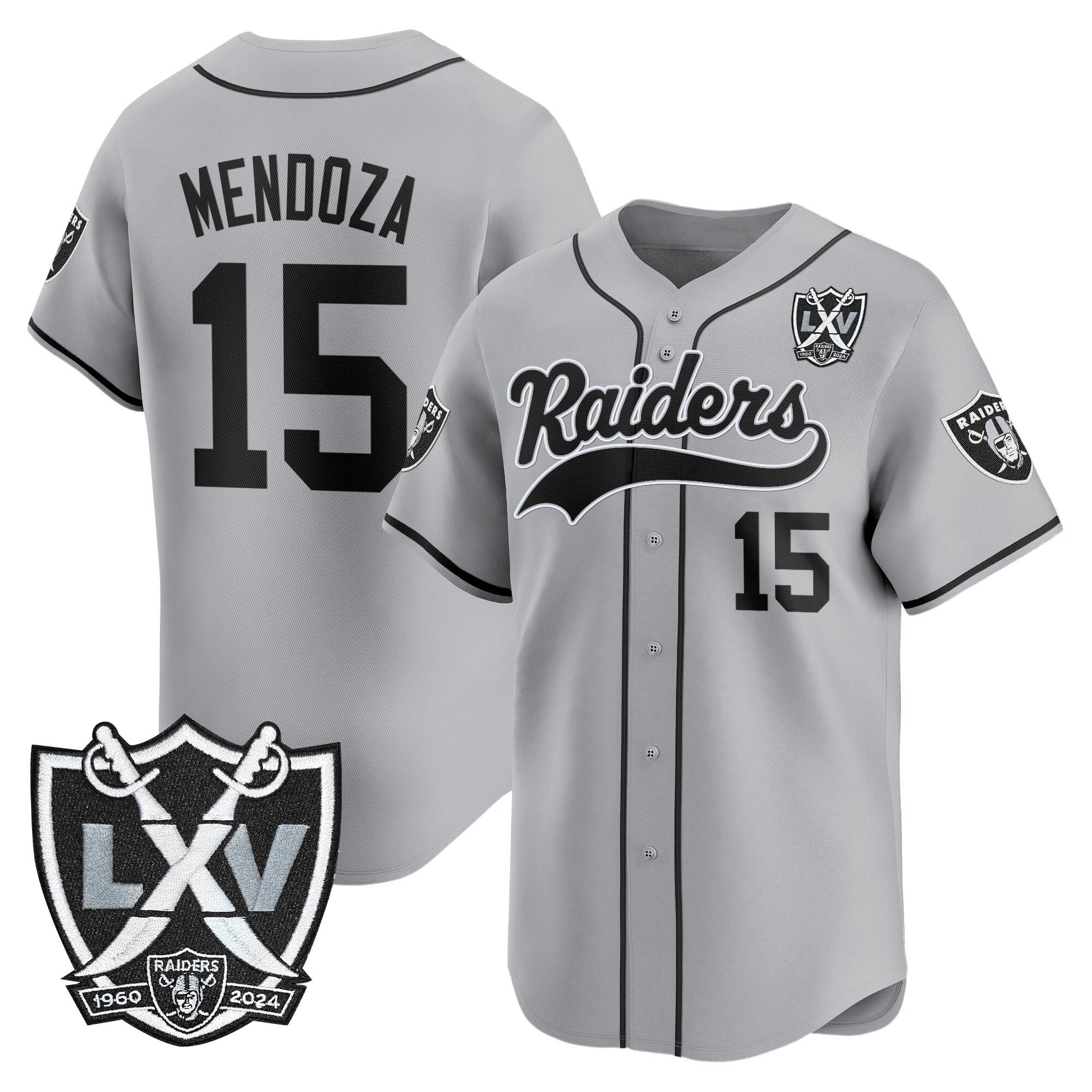 LVR 65th Anniversary Patch Vapor Baseball Jersey - All Stitched