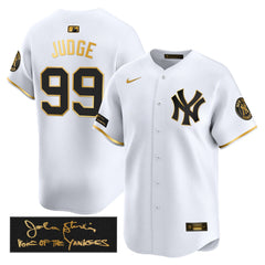 NYY John Sterling "The Voice of the Yankees" Tribute Patch Vapor Premier Limited Jersey - Stitched