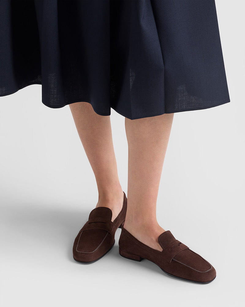 Yeager Antiqued Suede&Leather Loafers