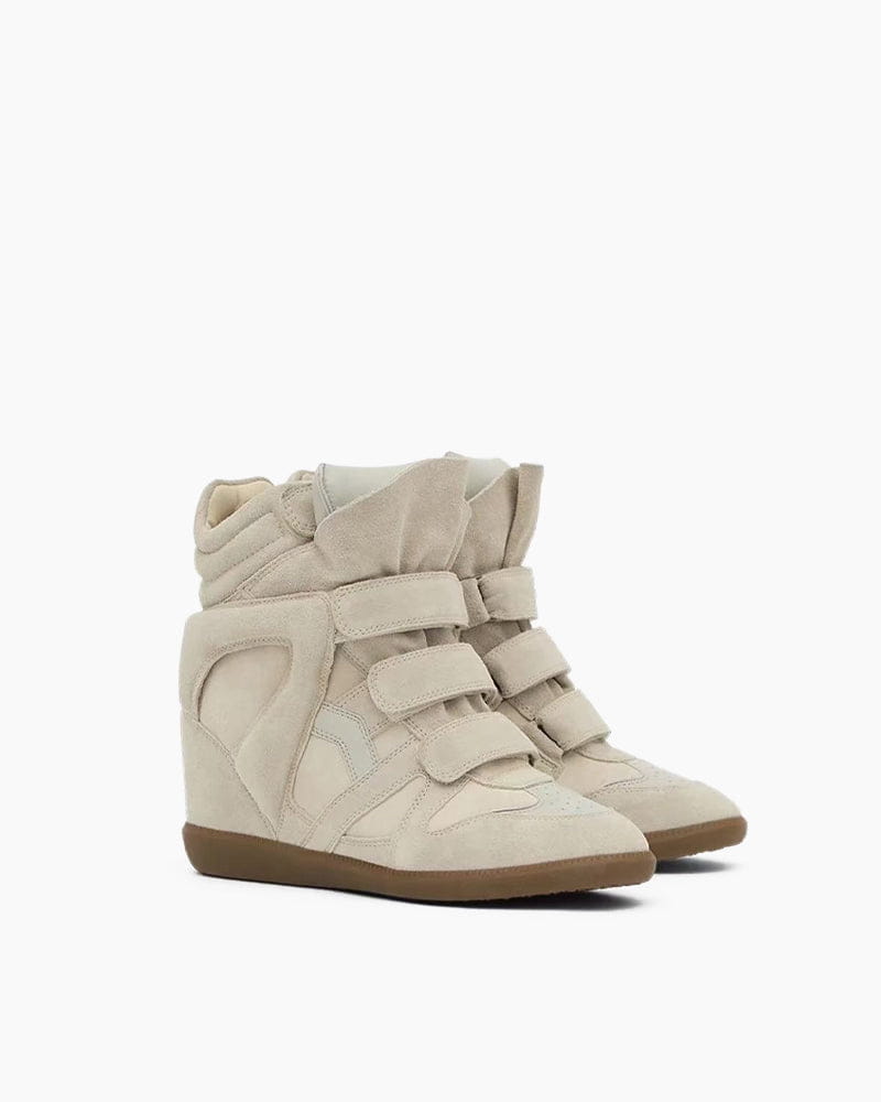 Bekett Suede and Leather High-Top Trainer