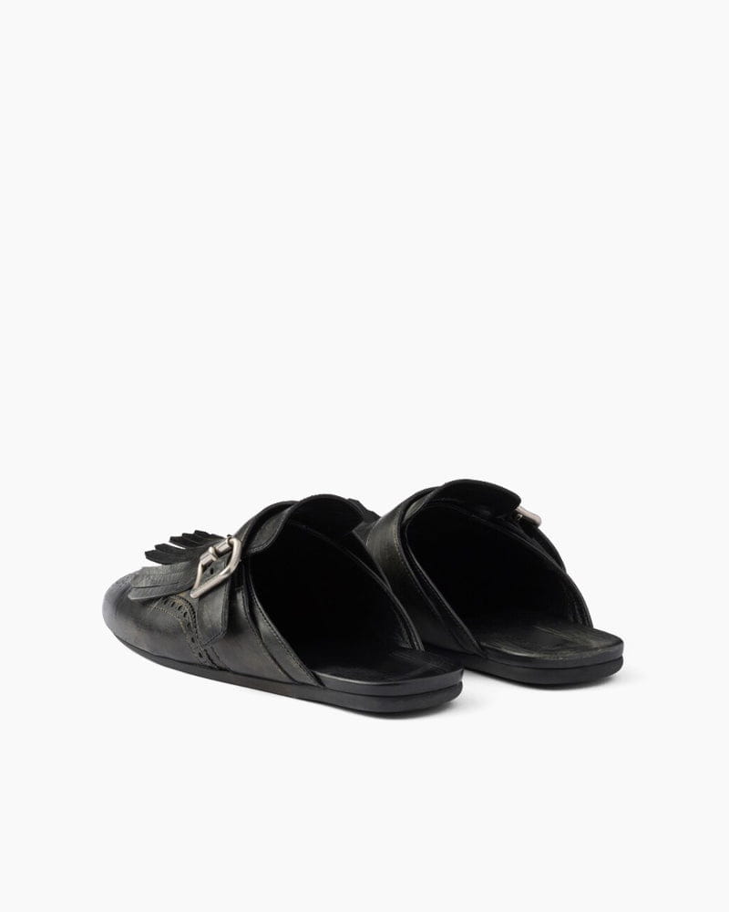 Women's Yeager Fringed Leather Mules