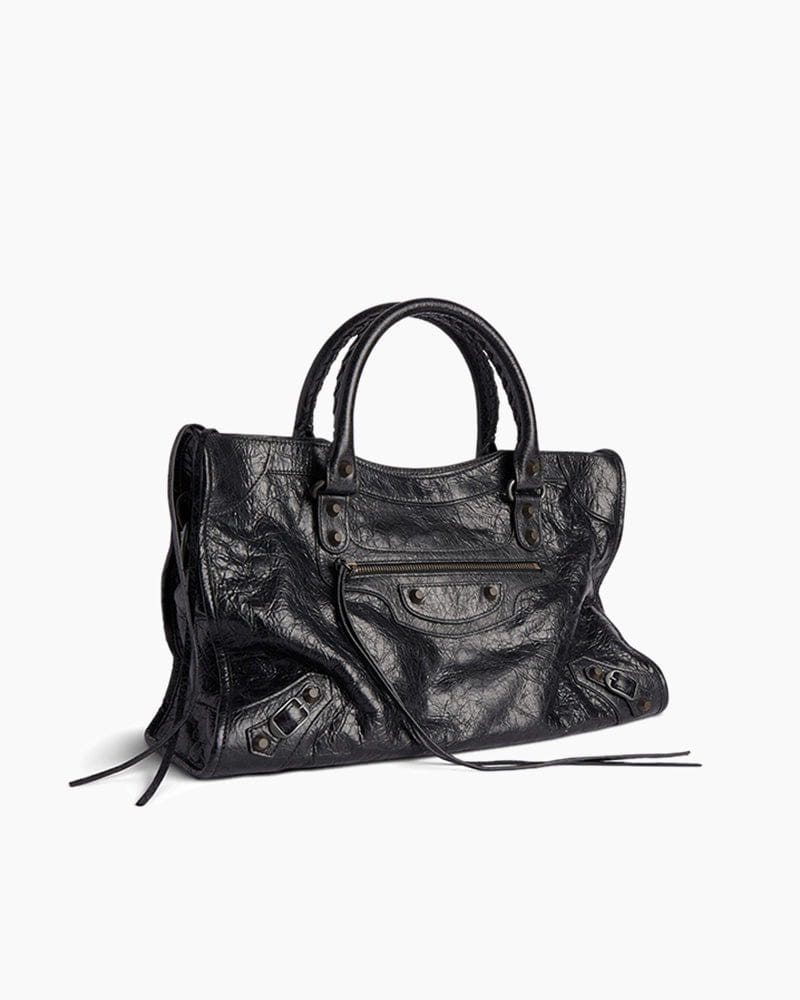 Women's black  LA City Calfskin Bag Small