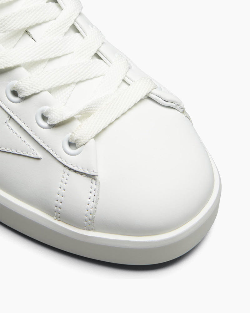 Women's Office Casual White Star Leather Sneakers