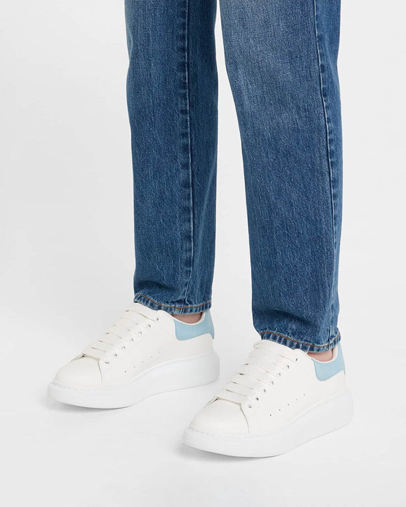 Women's Daily Commute Polished White Leather Sneakers
