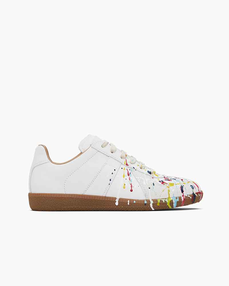Men's Artistic Studio Splatter Detail Replica Sneakers
