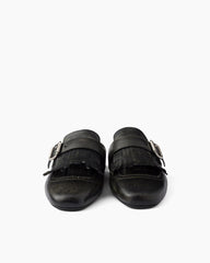 Women's Yeager Fringed Leather Mules