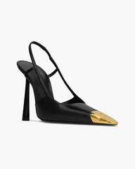 Women's Modern Square Point Slingback High Heels