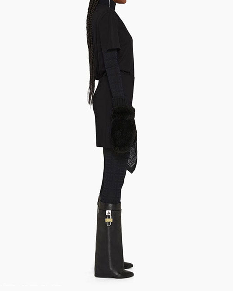 Women’s Midnight Padlock Wedge Boots