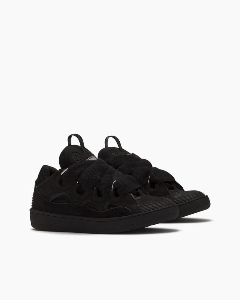 Women's Leather Chunky Curb  Sneakers