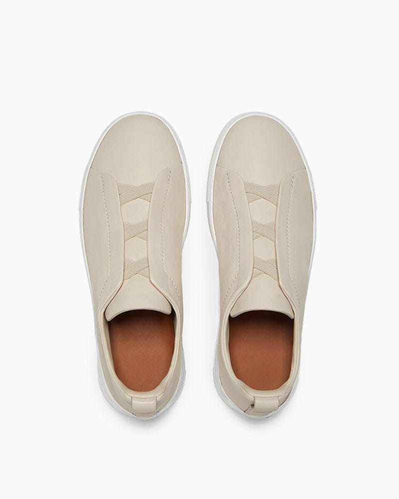 Black Leather Sneakers for First-Class Business Travel