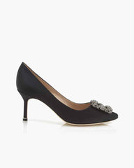 Women's  Satin Jewel Buckle Pumps