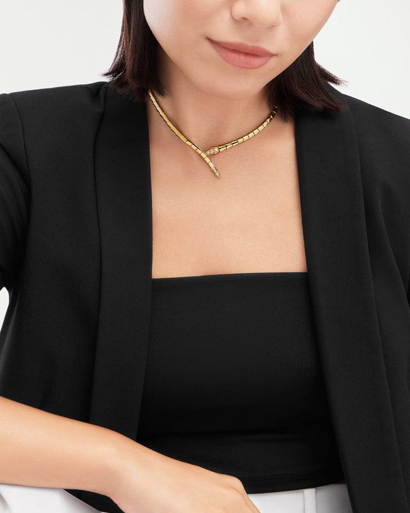 Women's Serpenti Viper Diamond Necklace