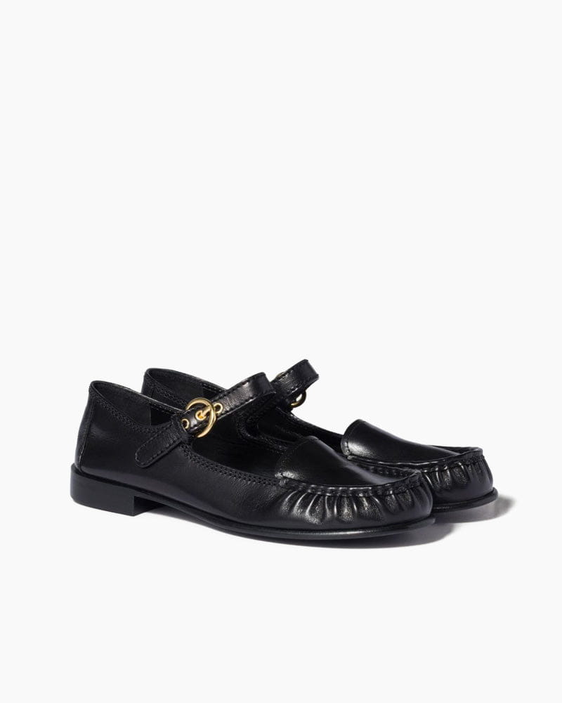 Women‘s Strap Line Leather Loafers