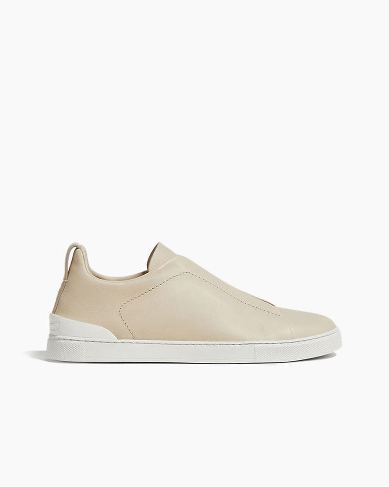 Black Leather Sneakers for First-Class Business Travel
