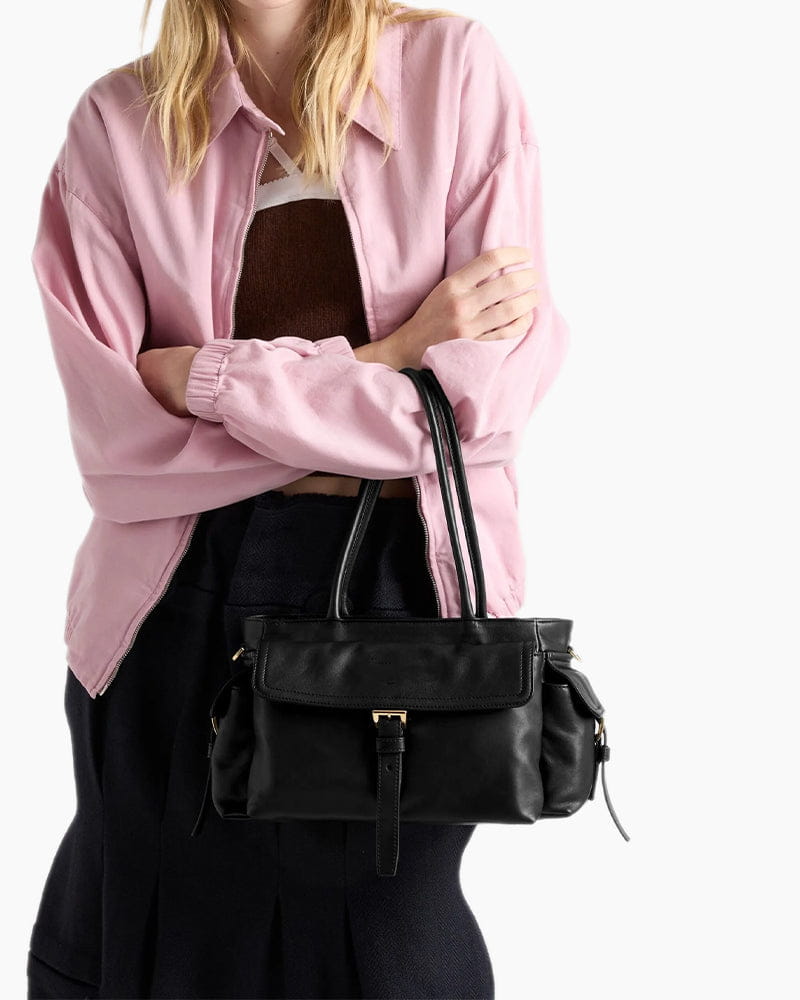 Medium Explorer Leather Tote Bag