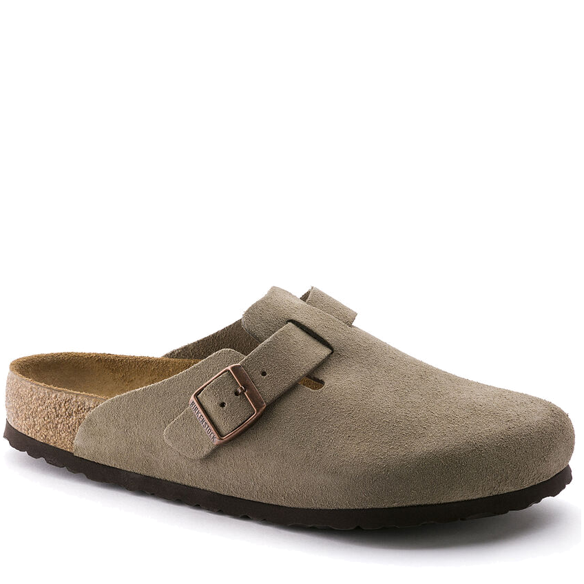 Boston Soft Footbed Suede Taupe (Women)