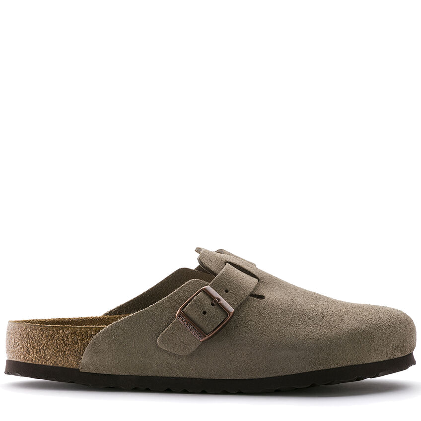 Boston Soft Footbed Suede Taupe (Women)