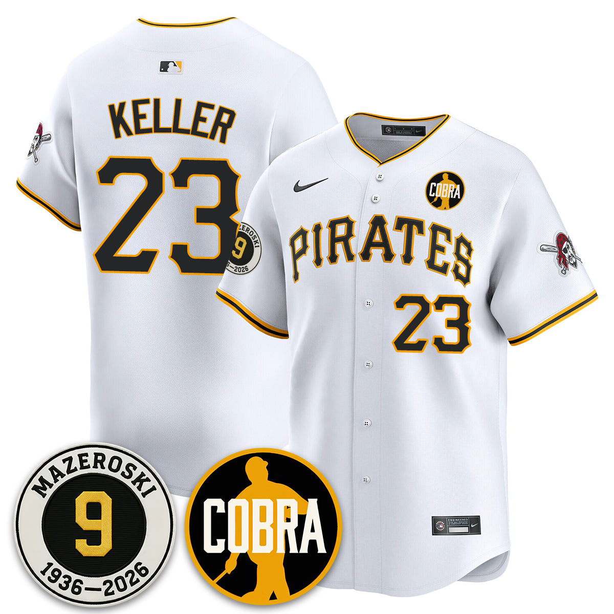 PIT Memories Vapor Limited Jersey - Bill Mazeroski Patch - All Stitched