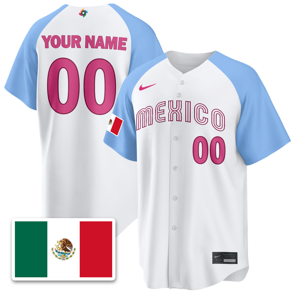 Mexico Baseball 2026 World Baseball Classic Limited Jersey - All Stitched