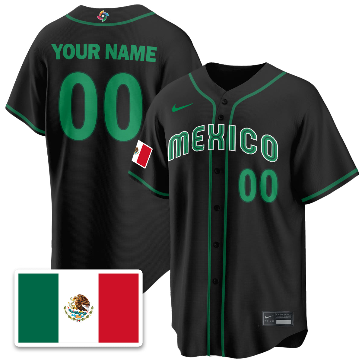 Mexico Baseball 2026 World Baseball Classic Limited Custom Jersey - All Stitched