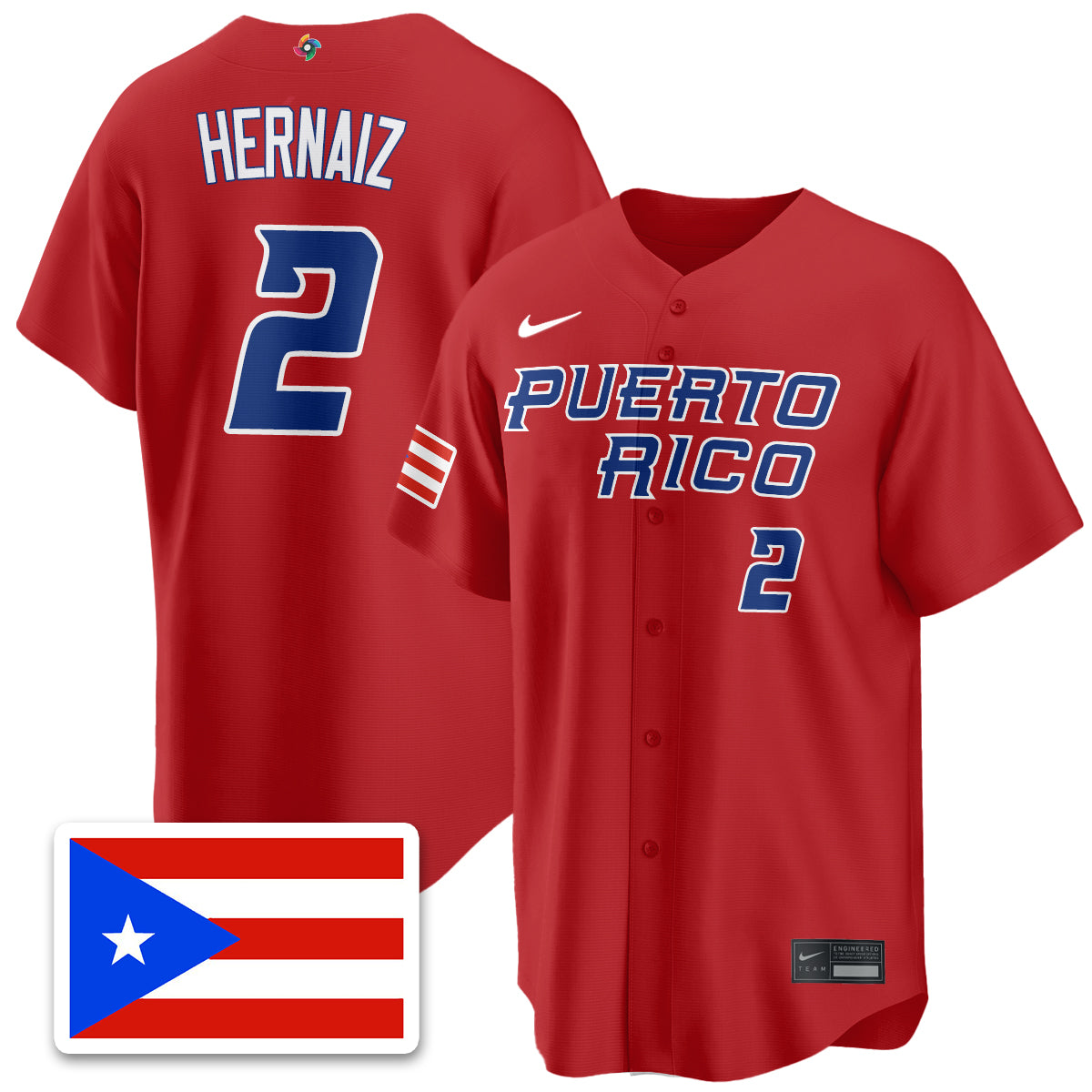 Puerto Rico Baseball 2026 World Baseball Classic Limited Jersey - All Stitched
