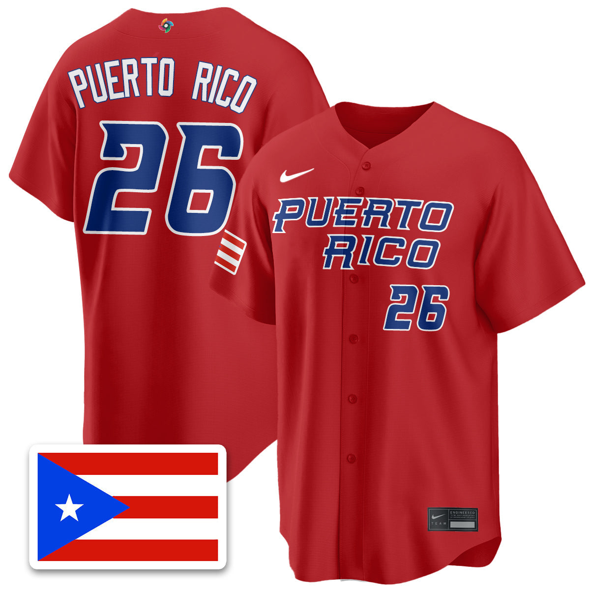 Puerto Rico Baseball 2026 World Baseball Classic Limited Jersey - All Stitched