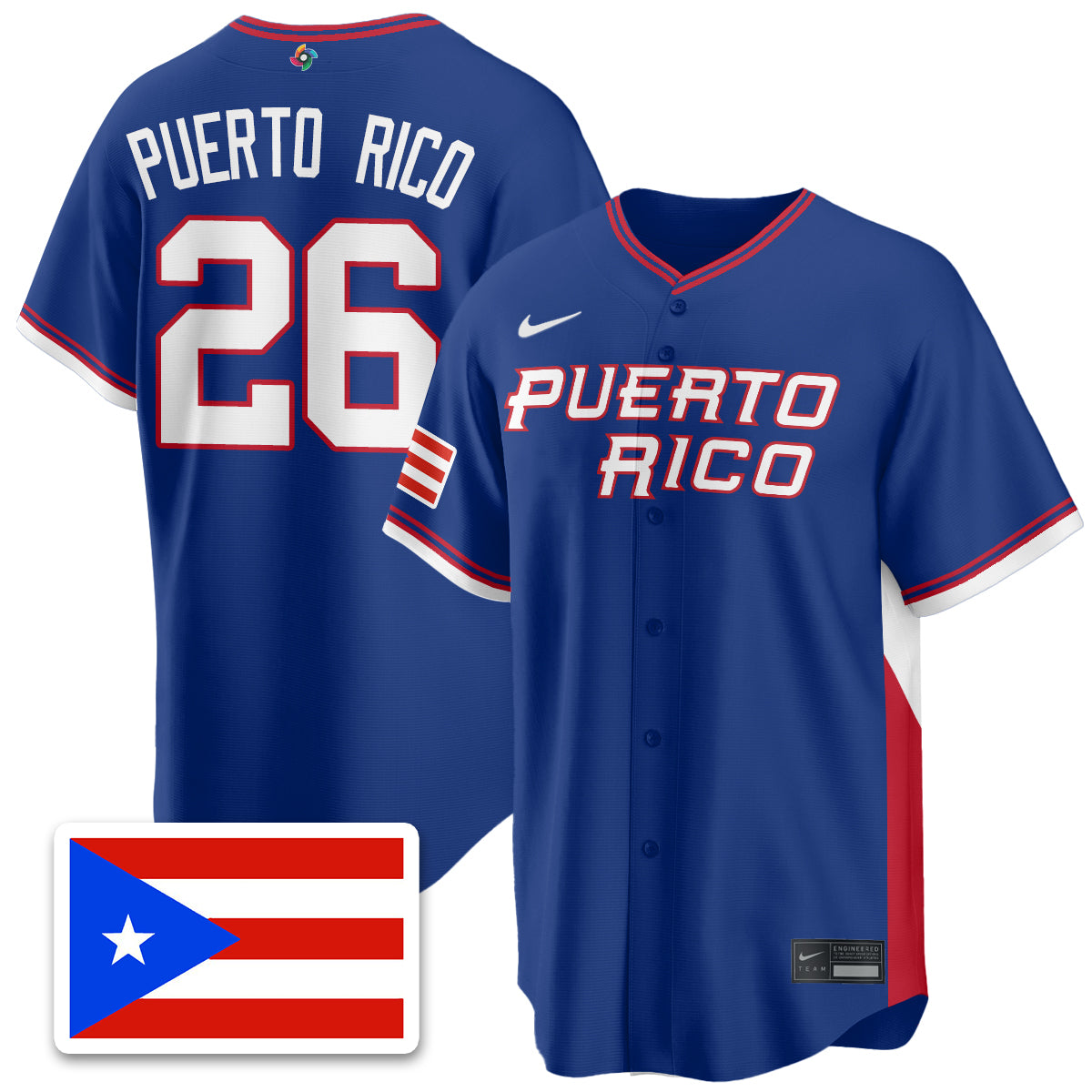 Puerto Rico Baseball 2026 World Baseball Classic Limited Jersey - All Stitched