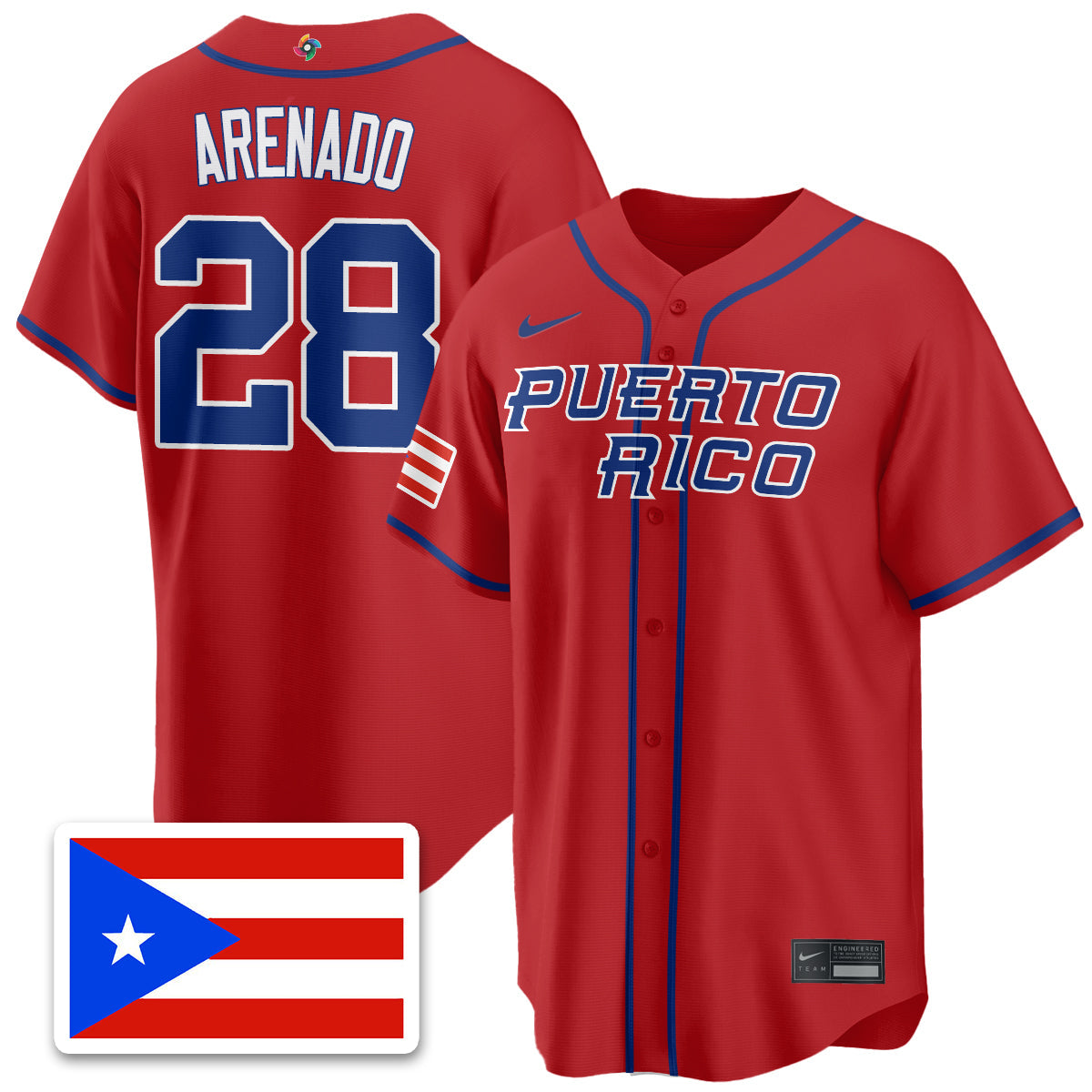 Puerto Rico Baseball 2026 World Baseball Classic Limited Jersey - All Stitched