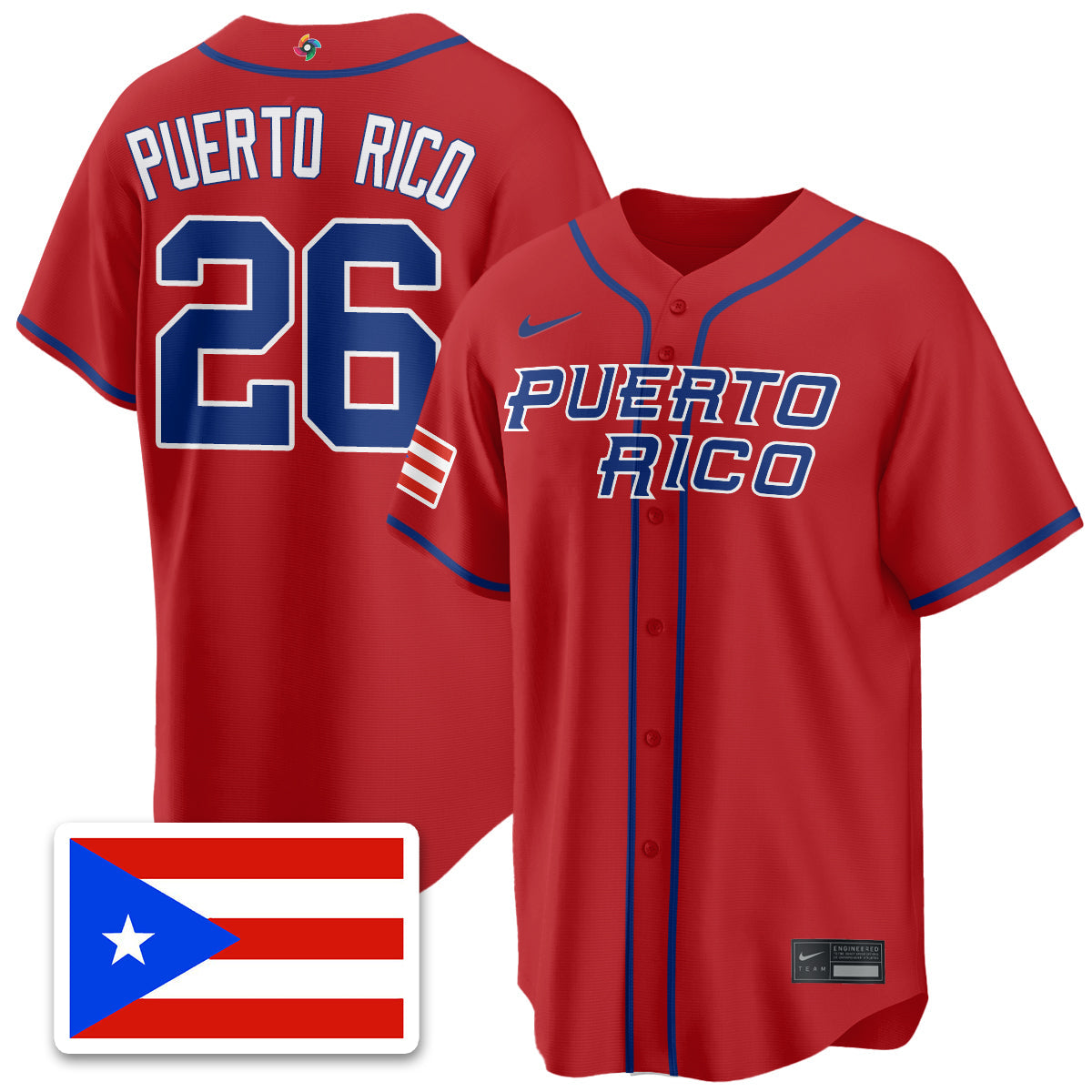 Puerto Rico Baseball 2026 World Baseball Classic Limited Jersey - All Stitched